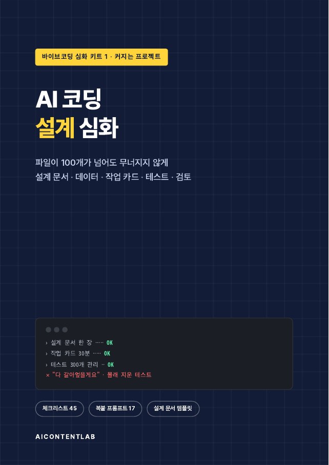 AI 코딩 설계 심화 표지